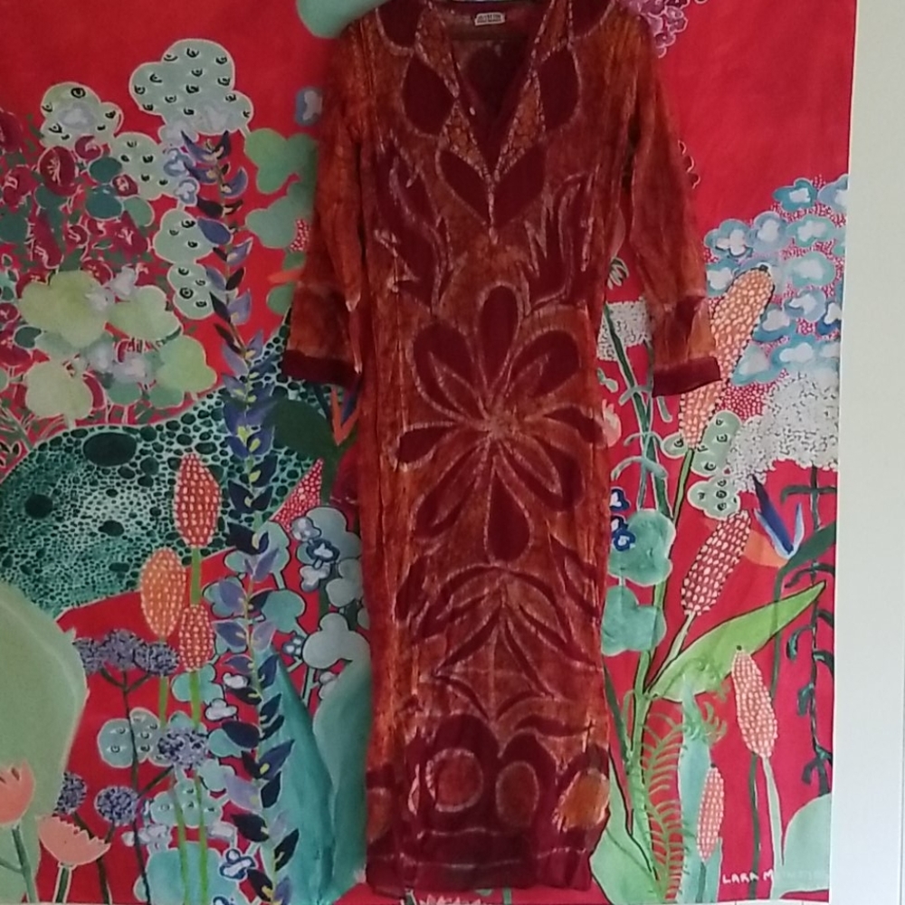 Vintage hand dyed Dress from India